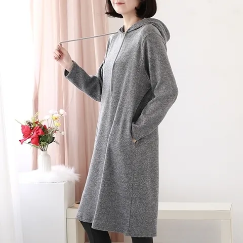 웬디즈갤러리 릴리 기모 후드 원피스