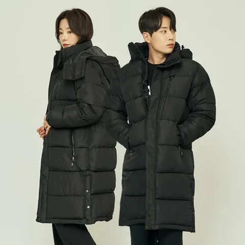 미라클 롱패딩 패밀리 에어볼 데일리 패딩점퍼 벤치코트 MRC-M3 블랙_P349656653