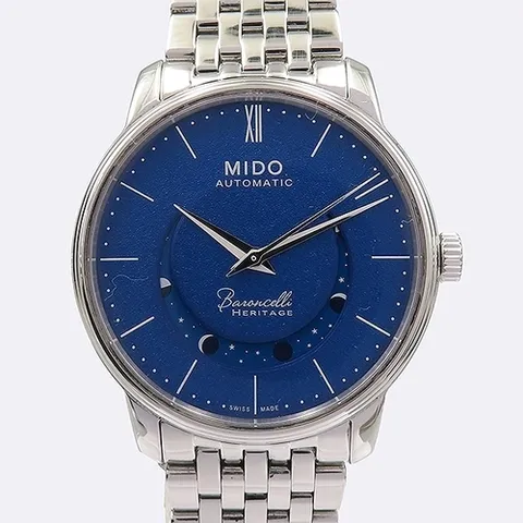 미도 고이비토 중고명품 MIDO(미도) M027.407.11.040.00 바론첼리 헤리티지 스마일링문 39mm 남성용 시계