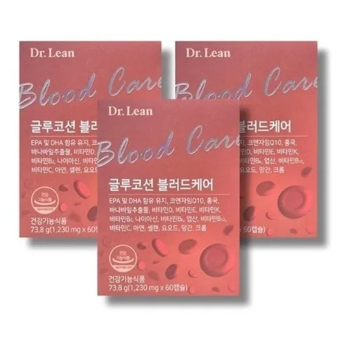 패션플러스 [기타] 닥터린 글루코션 블러드케어 1230mg 60캡슐 3박스 /wb24263428673957