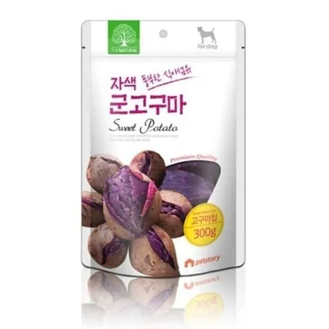 셀러허브 1 [RG52O1O6]강아지간식 더내추럴 자색 고구마칩 300g (15543993)