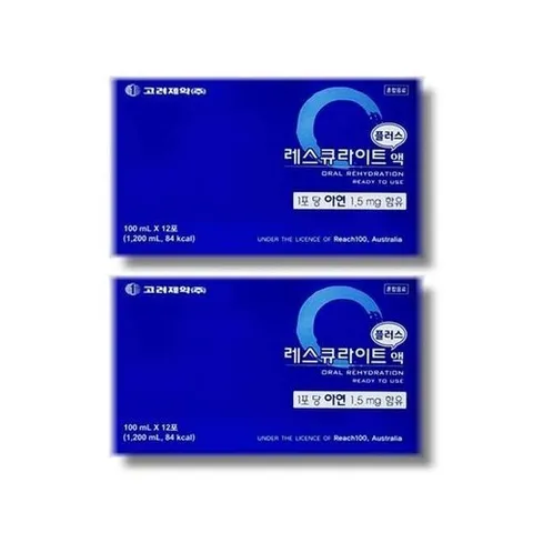 기타브랜드 휴온스엔 고려제약 레스큐라이트 플러스액 100ml 12포 2박스_P432053160