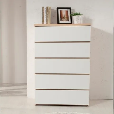 텐스페이스 아르메 레스트 와이드 5단서랍장 (속깊은 대형 수납장 화장대 ) (수도권무배)