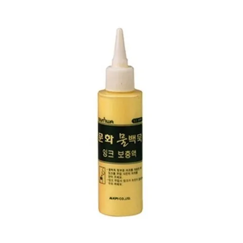 기타 고품질 문화연필 물백묵 잉크보충액 노랑 100ml 박 문화연필 물백묵 잉크보충액 노랑 100ml WFOG22P