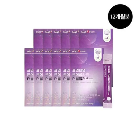 상아제약 프리미엄 연어 콜라겐 더블 플러스 12개월분