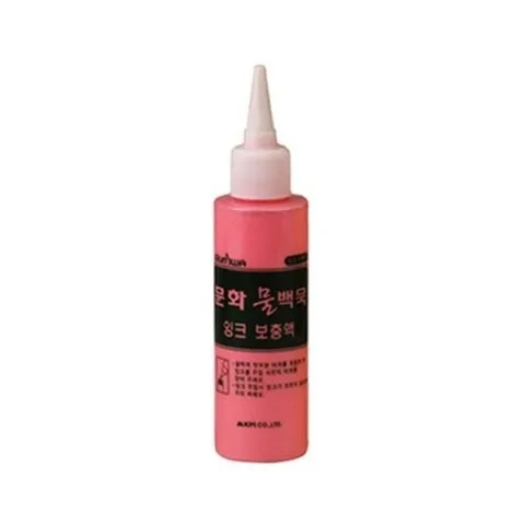 기타 고품질 문화연필 물백묵 잉크보충액 적색 100ml 박 문화연필 물백묵 잉크보충액 적색 100ml WFOFRHW