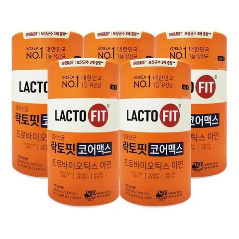 종근당건강생유산균락토핏코어맥스2gx60포5통Ss