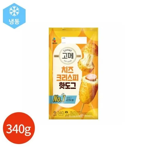 CJ 고메 치즈 크리스피 핫도그 340g[34391529]