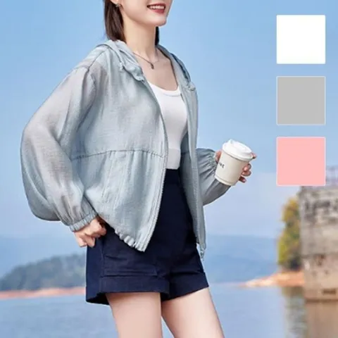 여성 얇은 바람막이 여자 골프 점퍼 경량 3컬러 자켓