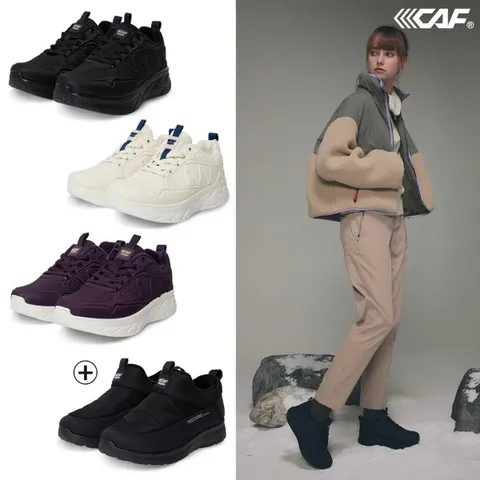 르까프 여성 퍼 워킹화 + 패딩 슬립온 2종