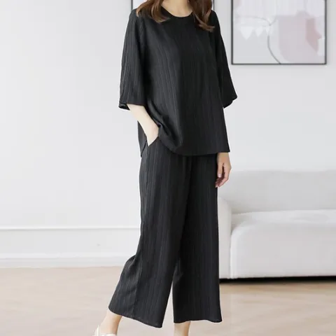 인견 상하 세트 여름데일리/중년여성/엄마옷/홈웨어