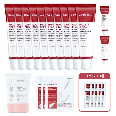 [특가] 센텔리안24 마데카크림 시즌5 12종 1ml 10매 톤업 선크림 50ml 2개 마스크3 3매