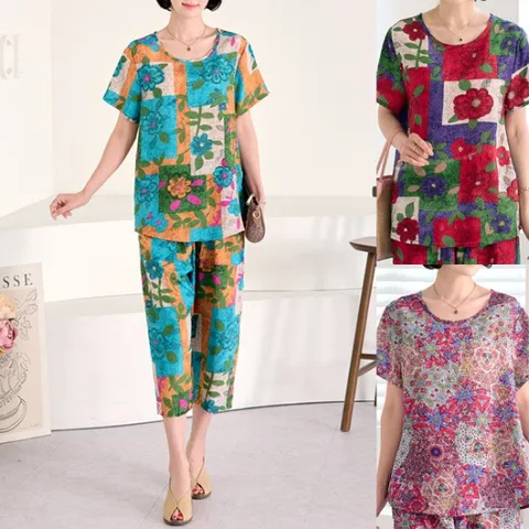 [엄마옷 로즈맘] 샤비인견상하세트2