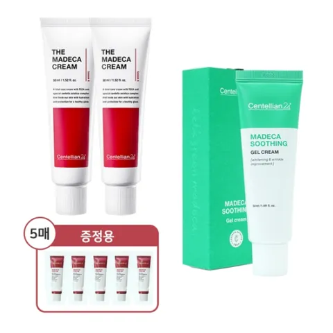 센텔리안24 더 마데카 크림 50ml 2개   마데카 수딩 젤 크림 50ml   시즌5 크림 1ml 5매