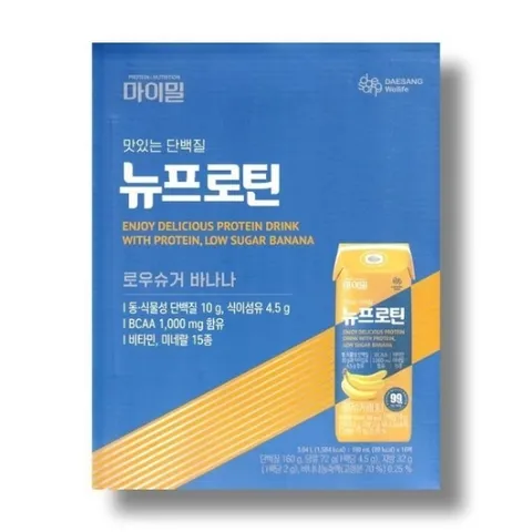 대상 마이밀 뉴프로틴 로우슈거 바나나맛 190ml 16팩 1박스 /wb23486175673957