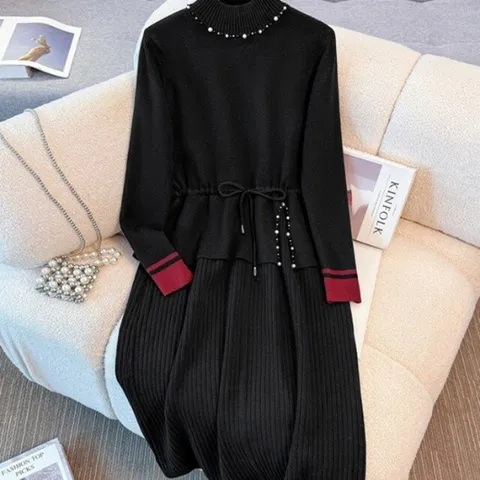 니트원피스 겨울원피스 데일리룩 에바론롱원피스