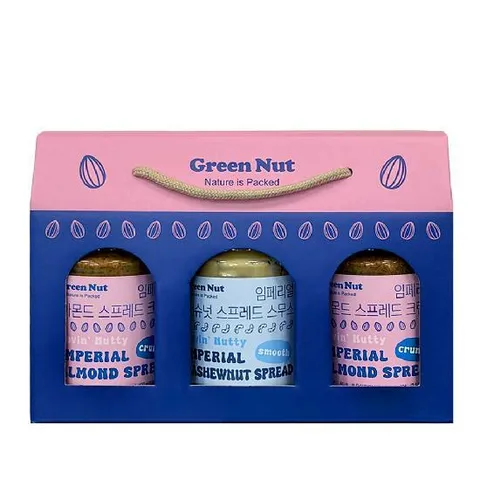 그린너트 임페리얼 아몬드버터 크런치2+캐슈넛버터 스무스1 3입 선물세트
