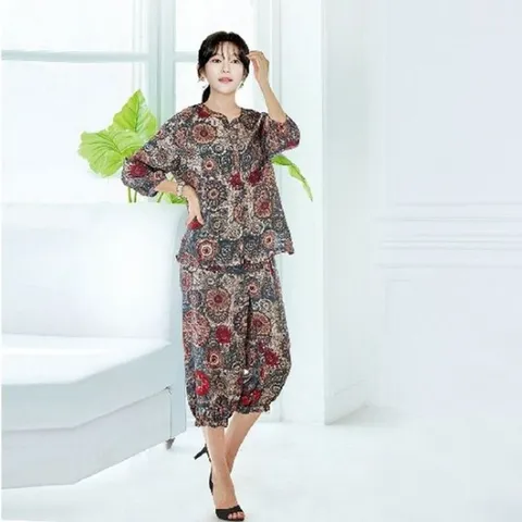 (빅)[국내생산]멋스러운패턴인견상하세트[34321206]