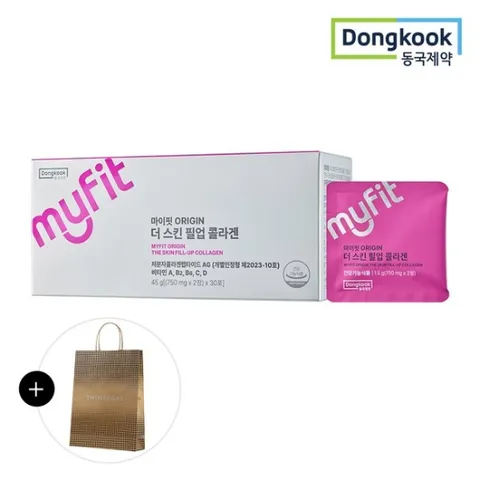 (신세계하남점)[동국제약/쇼핑백증정] 마이핏 오리진 ORIGIN 더 스킨 필업 콜라겐 (2정*30포) 1개월분 1박스