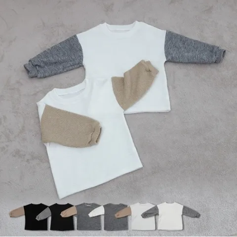 보드리 투톤 아동티셔츠