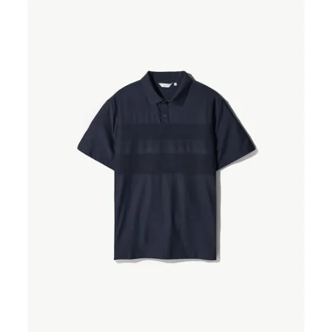 기능성 쿨라이트 단가라 카라 티셔츠 네이비 