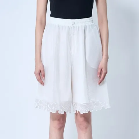 25 FW 세실리에 반센 Arya 아리야 플로랄 레이스 립스탑 쇼츠 1 25RTW18010 ARYA SHORTS