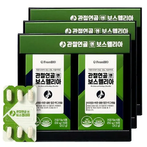 (프롬바이오) 관절연골엔 보스웰리아 30정x6박스/3개월