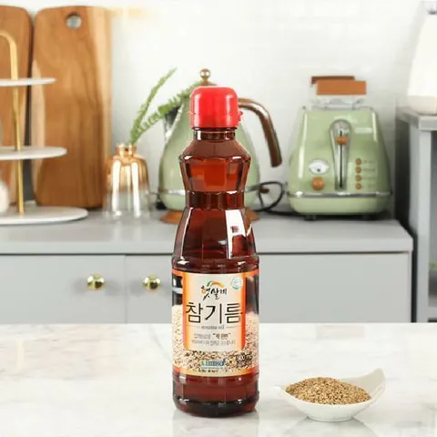 [한식단]햇살비 미얀마산 참기름  500ml 참깨 방앗간