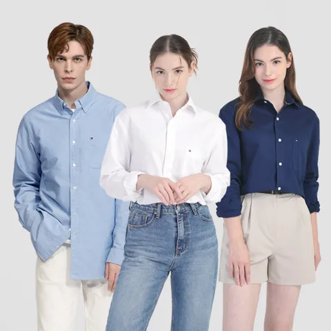 타미힐피거 잉글랜드 코튼 옥스포드 셔츠 클래식핏 TH113