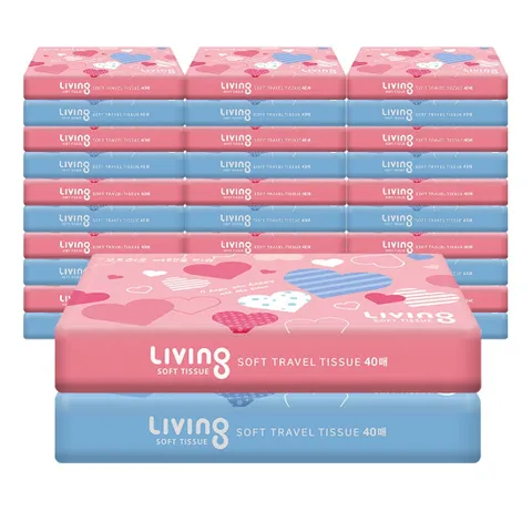 삼정펄프 리빙 여행용 티슈 40매 30개