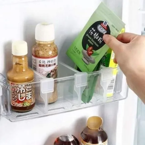 4p 다용도칸막이 냉장고문정리 냉장고정리함 주방정리