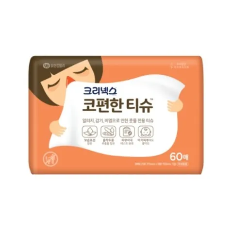 (신세계의정부점)크리넥스  코편한티슈 60매[리뉴얼]