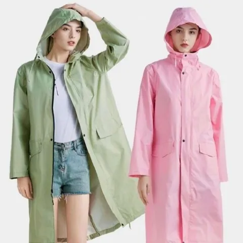 골프 베이직 레인코트 여성 후드 올데이 여자 여름철