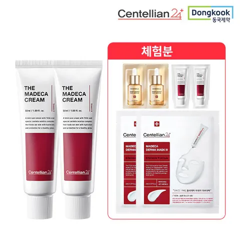 [특가] 센텔리안24 마데카 크림6  2개 + 더마마스크팩 2매 + 베스트제품 체험분키트 