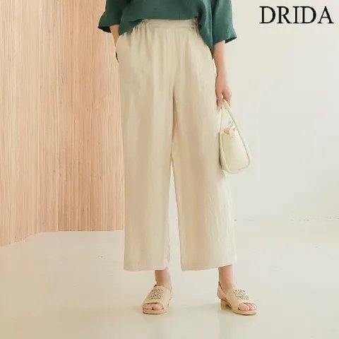 엄마옷 여름 인견 빅사이즈 와이드 밴딩 팬츠 50-60대 중년여성