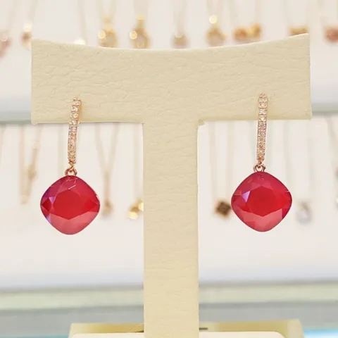 핑크골드 Dia 드롭귀걸이 (LE499) 