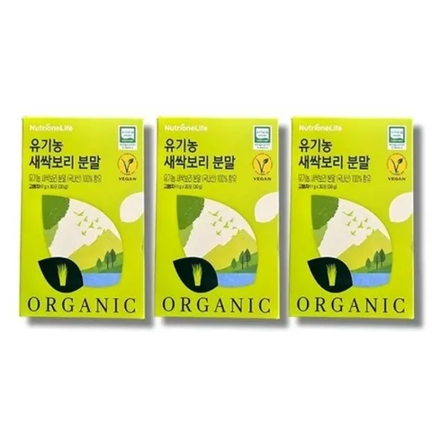 [보리담다] 뉴트리원 새싹보리 분말 가루 스틱 11g x 30포 3박스