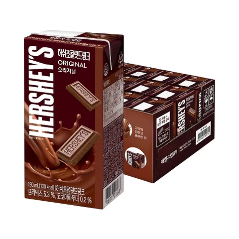 허쉬 초콜릿드링크 오리지널 190ml 24팩