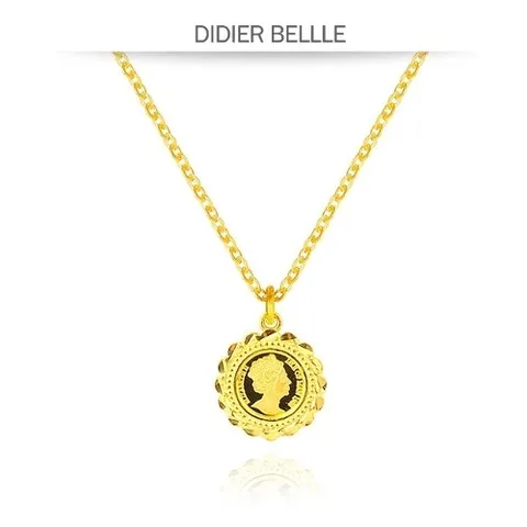 디디에벨라 24k 엘리자베스 메달 목걸이7.5g