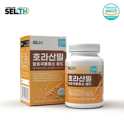 [국내배송] SELTH 호라산밀 발효곡물 효소골드 90정