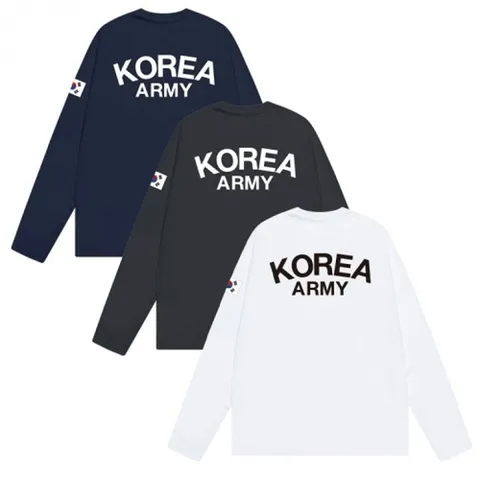 쿨 드라이 긴팔 군인 티셔츠 ROKA 긴팔티