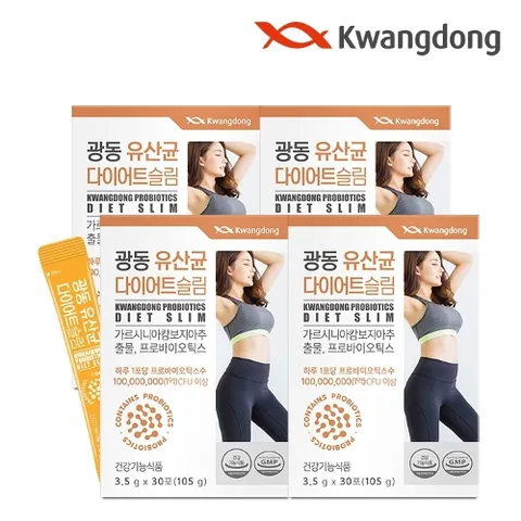 광동 유산균 다이어트 30포 4박스 / 모유유래 유산균 가르시니아