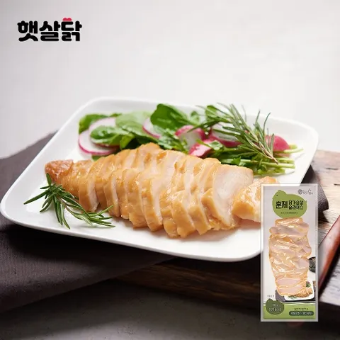 훈제 닭가슴살 슬라이스 100gx8팩