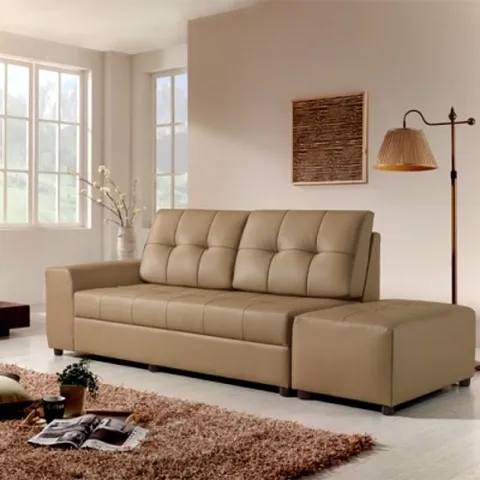 [보루네오]라보떼 허니스킨 3인카우치 라텍스탑 가죽소파+스툴 쿠션 SF4101(수도권무배)