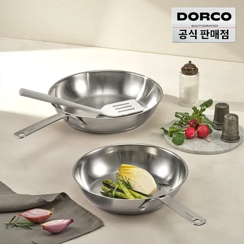 도루코 컴포트 라이트 바닥3중 IH 프라이팬 2종세트 (24cm+28cm)
