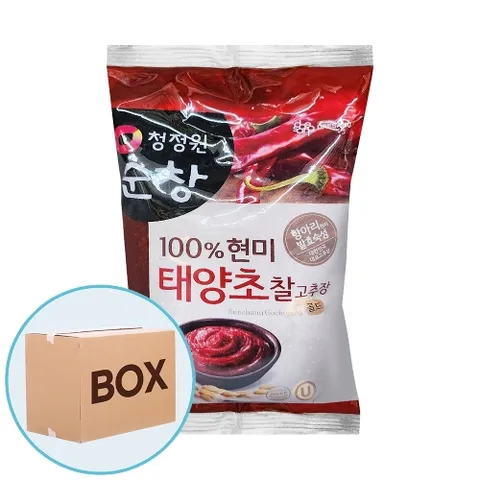 청정원 순창 쌀 찰 고추장(비닐) 500g 12입 (박스)