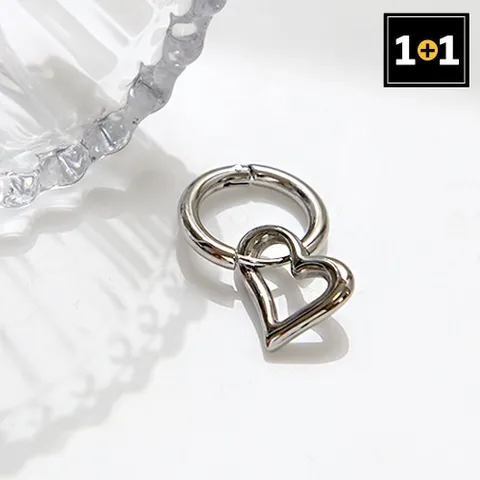 [미니아트] 1+1 써지컬 피어싱 시크 러브 (한쪽판매)