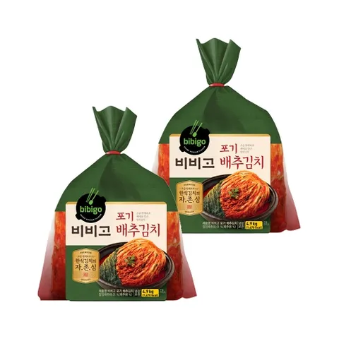 비비고 포기배추김치 4.9kg x2개