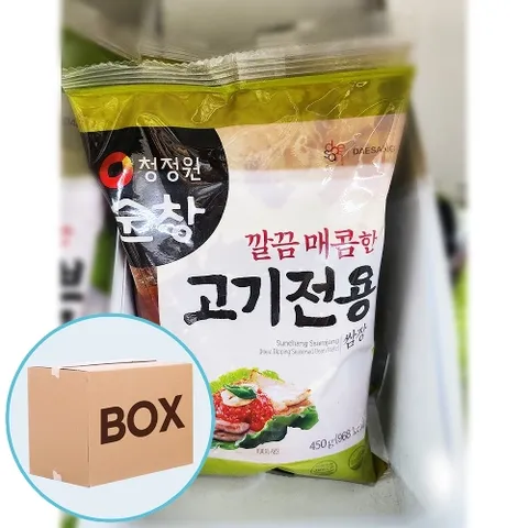 청정원 고기전용 쌈장(비닐) 450g 12입 (박스)