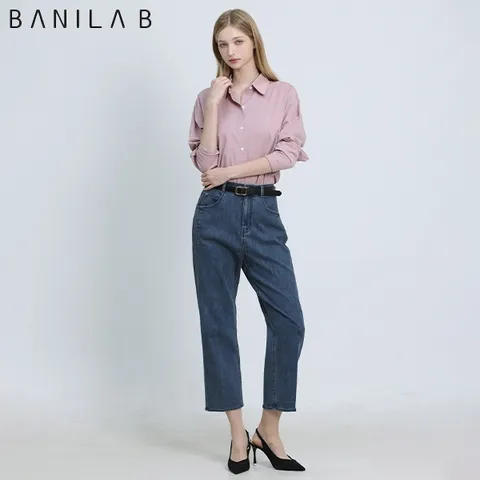 [바닐라비(BANILAB)] 루즈 테이퍼드핏 데님 팬츠 (택가격: 99900원)